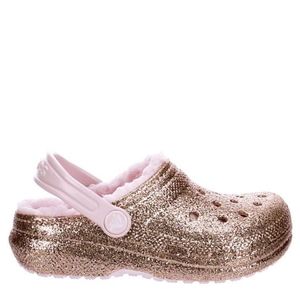 🔥NWT CROCS GIRLS CLASSIC LINED CLOG - ROSE GOLD🔥